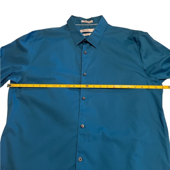 Calvin Klein Dress Shirt Men's CK Non-Iron Long Sleeve Dress Shirt - Picture 4 of 4